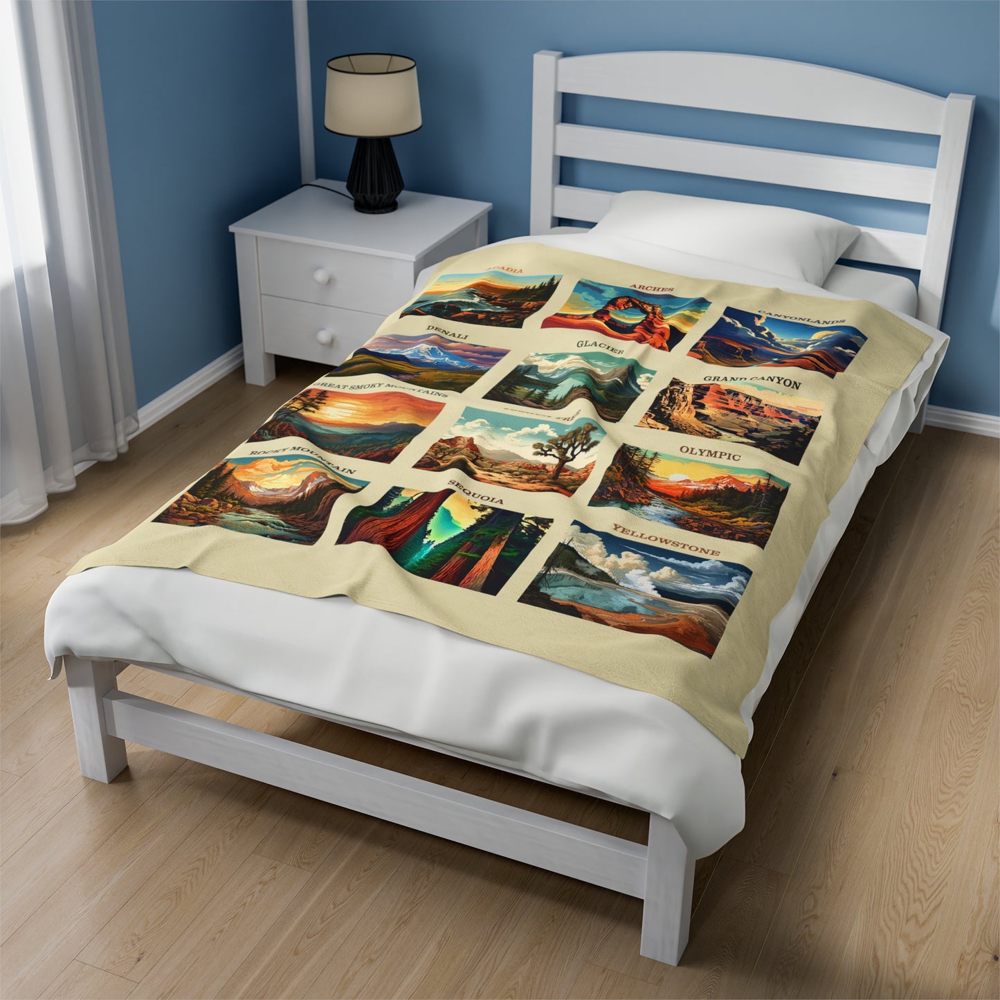 National Park Velveteen Plush Blanket