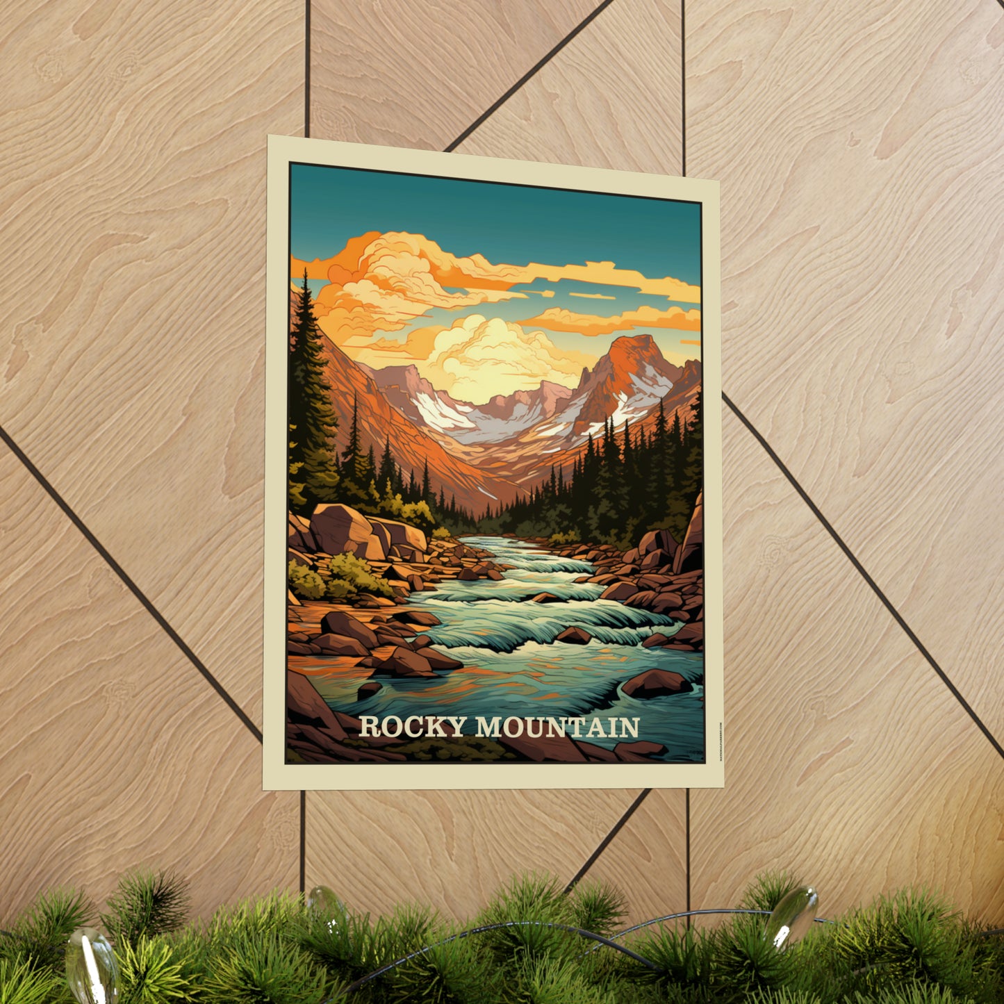 Rocky Mountain Matte Vertical Poster