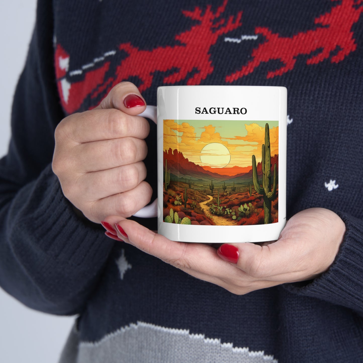 Saguaro Ceramic Mug 11oz