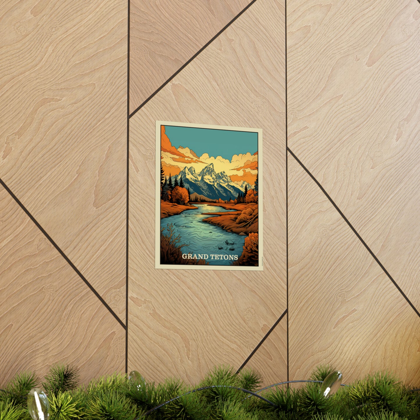 Grand Tetons Matte Vertical Poster