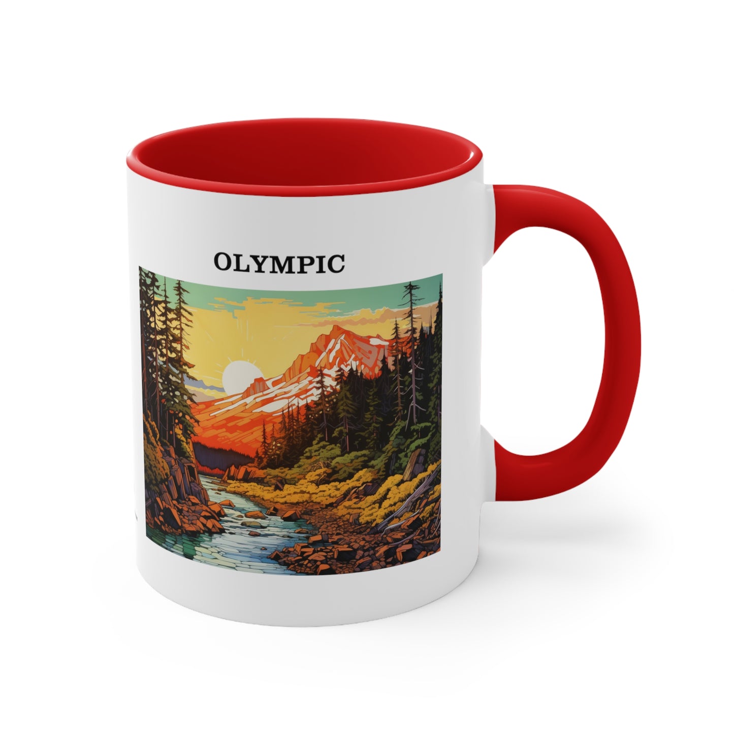 Olympic Accent Coffee Mug, 11oz