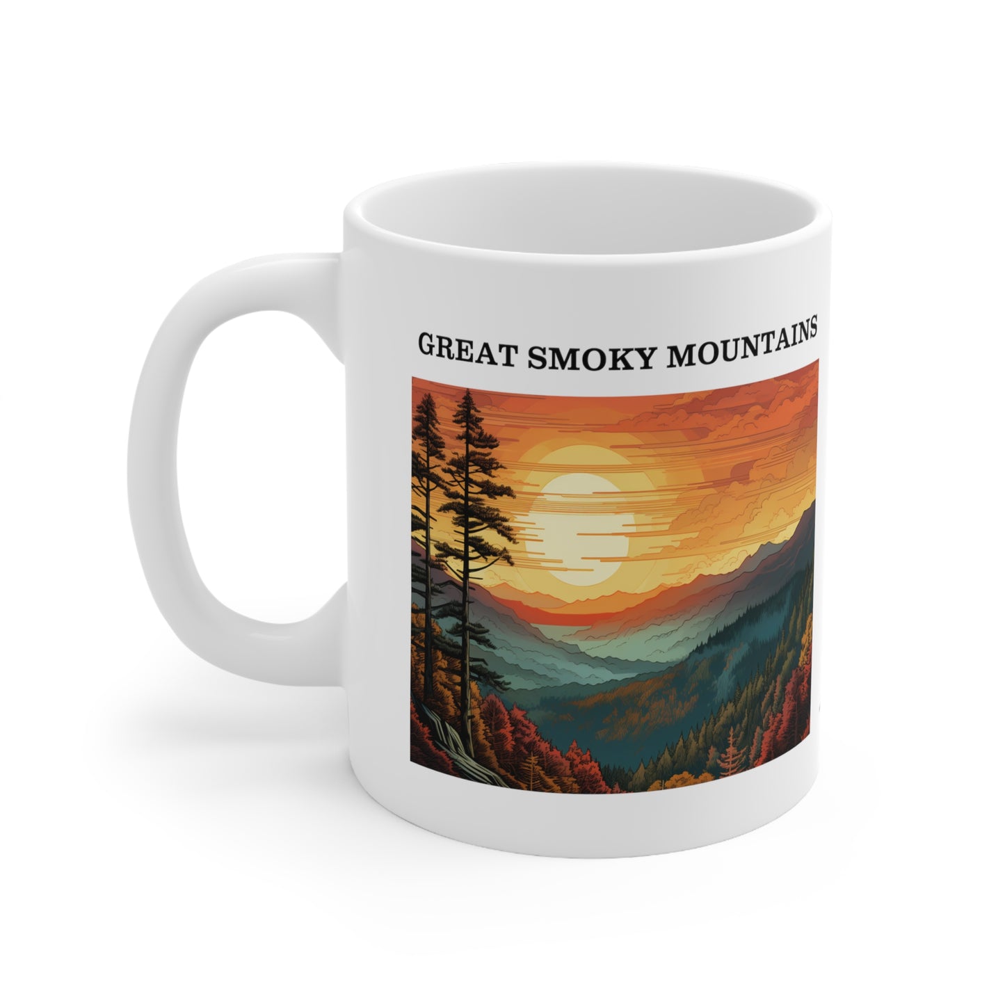 Great Smoky Mountains Ceramic Mug 11oz