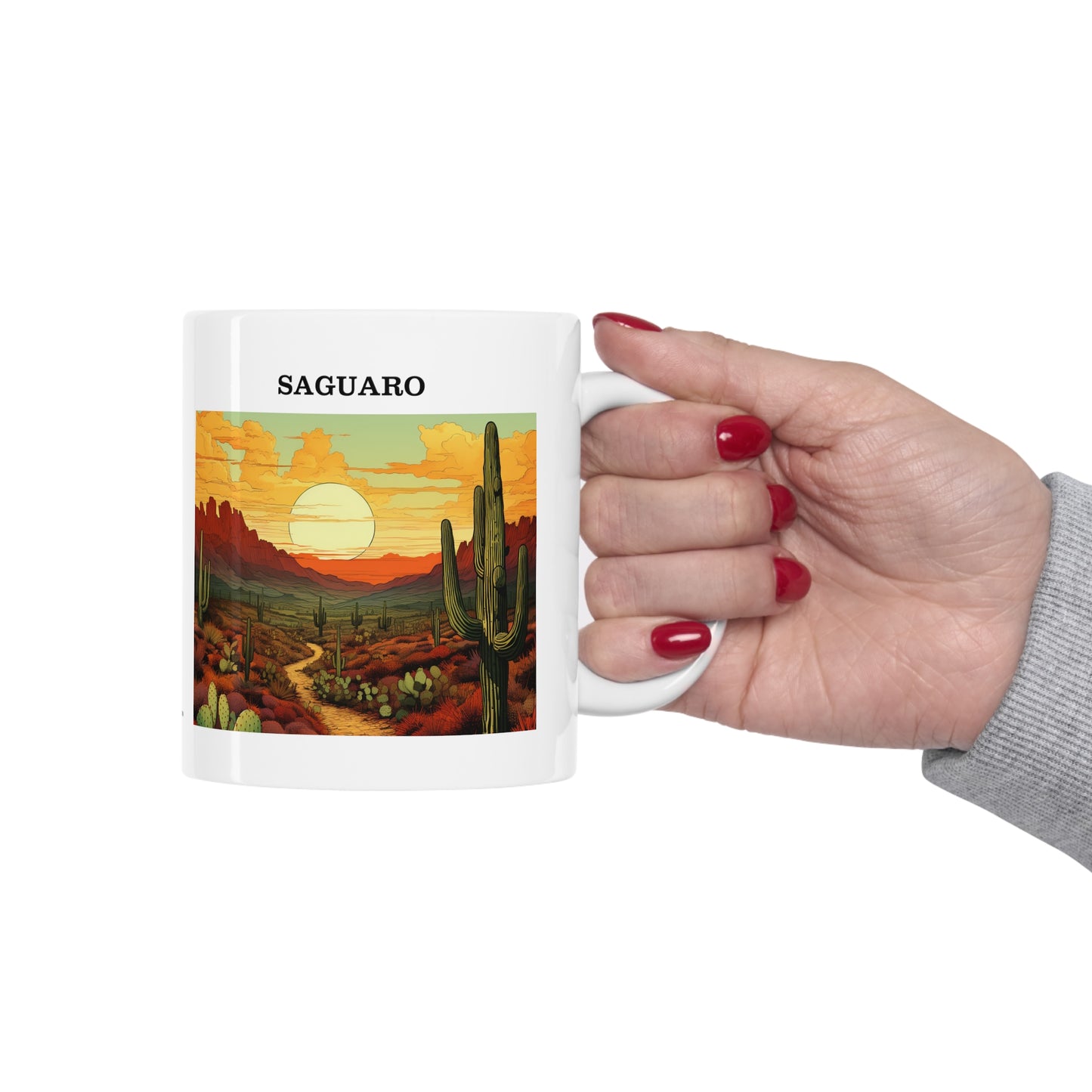 Saguaro Ceramic Mug 11oz