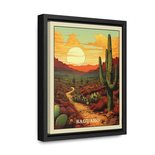 Saguaro Framed Gallery Canvas Wrap