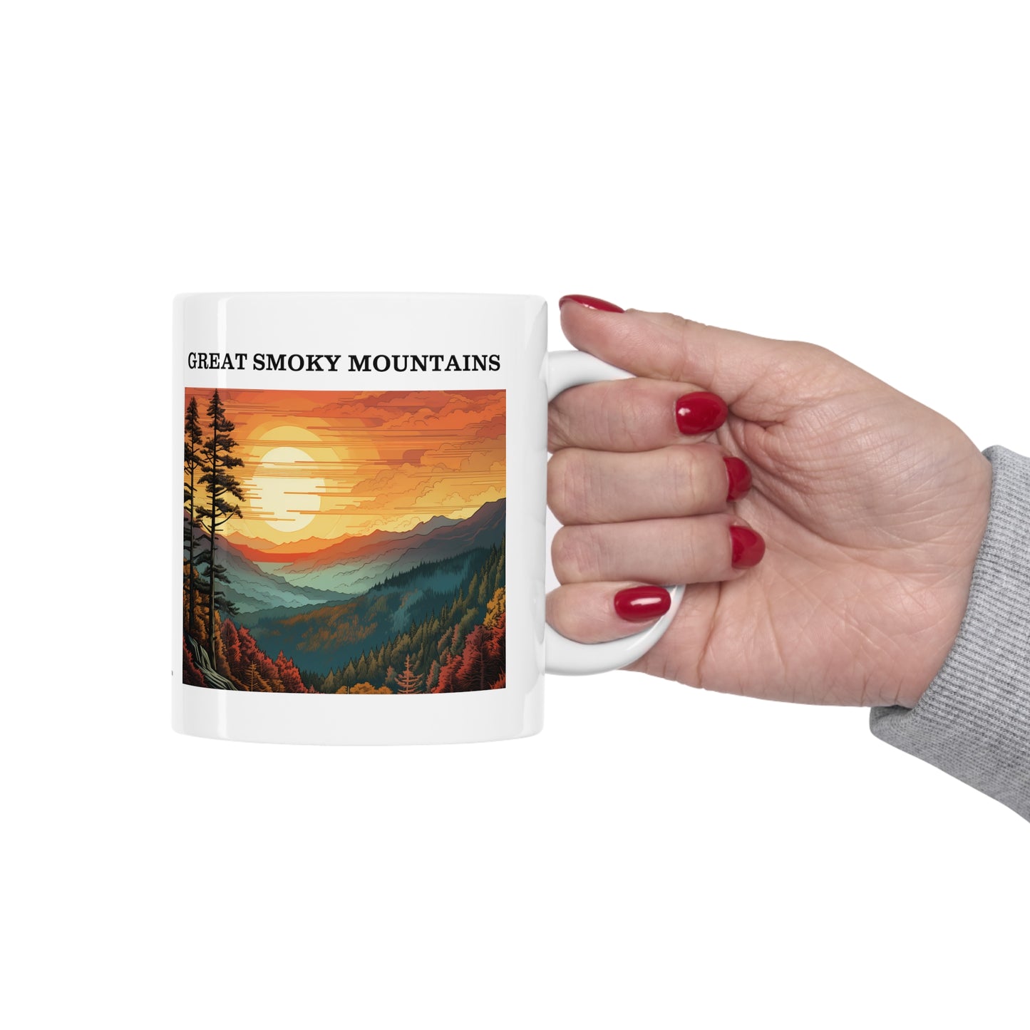 Great Smoky Mountains Ceramic Mug 11oz