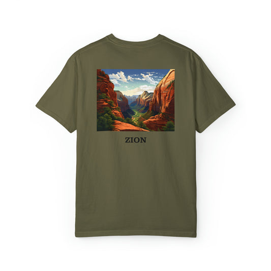 Zion Unisex Garment-Dyed T-shirt