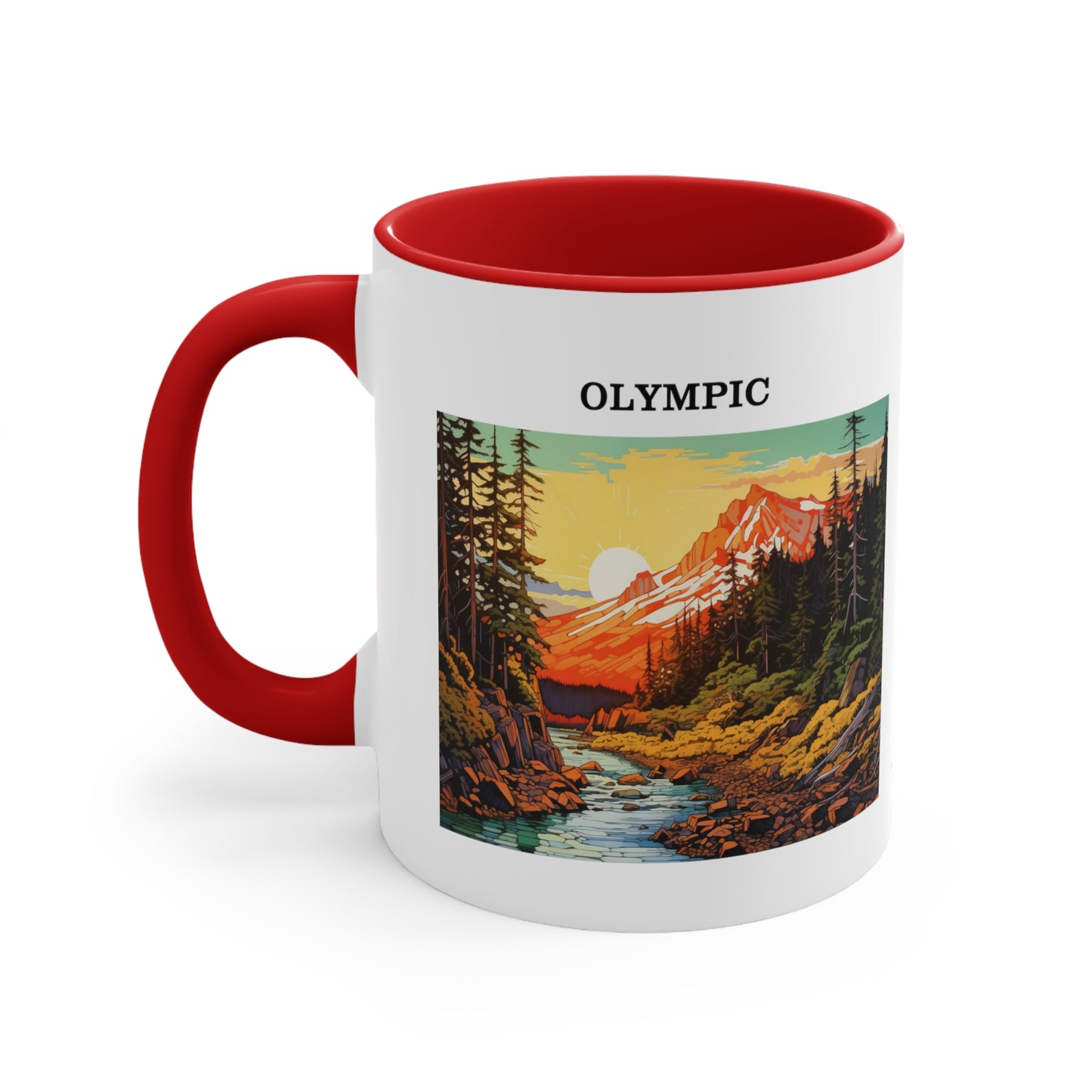 Olympic Accent Coffee Mug, 11oz