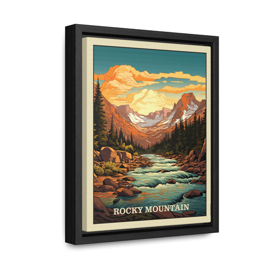 Rocky Mountain Framed Gallery Canvas Wrap
