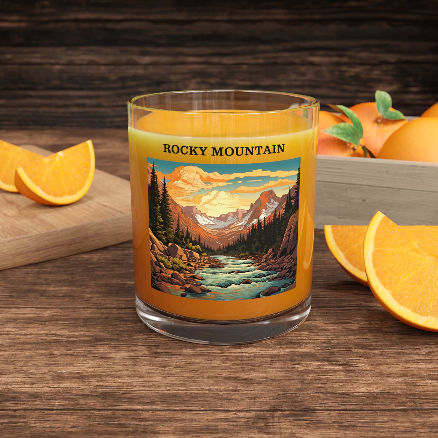 Rocky Mountain Bar Glass