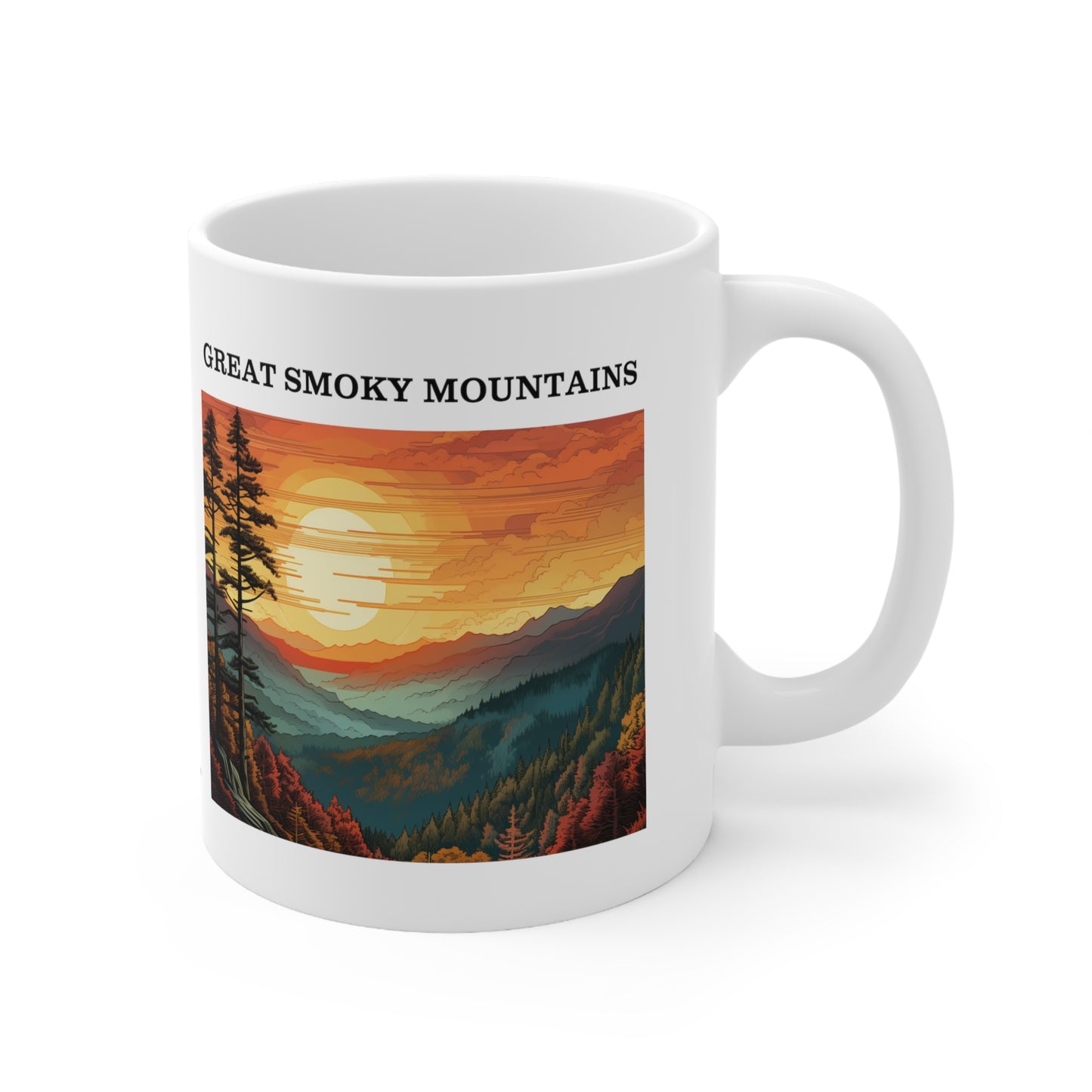 Great Smoky Mountains Ceramic Mug 11oz