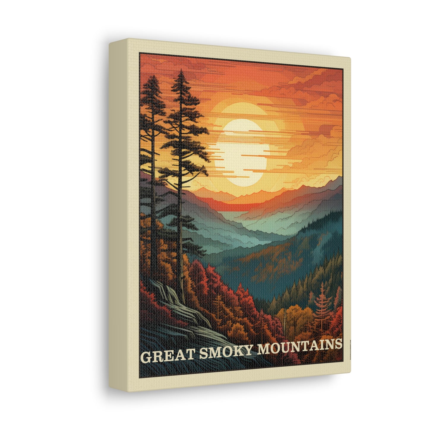 Great Smoky Mountains Canvas Gallery Wrap