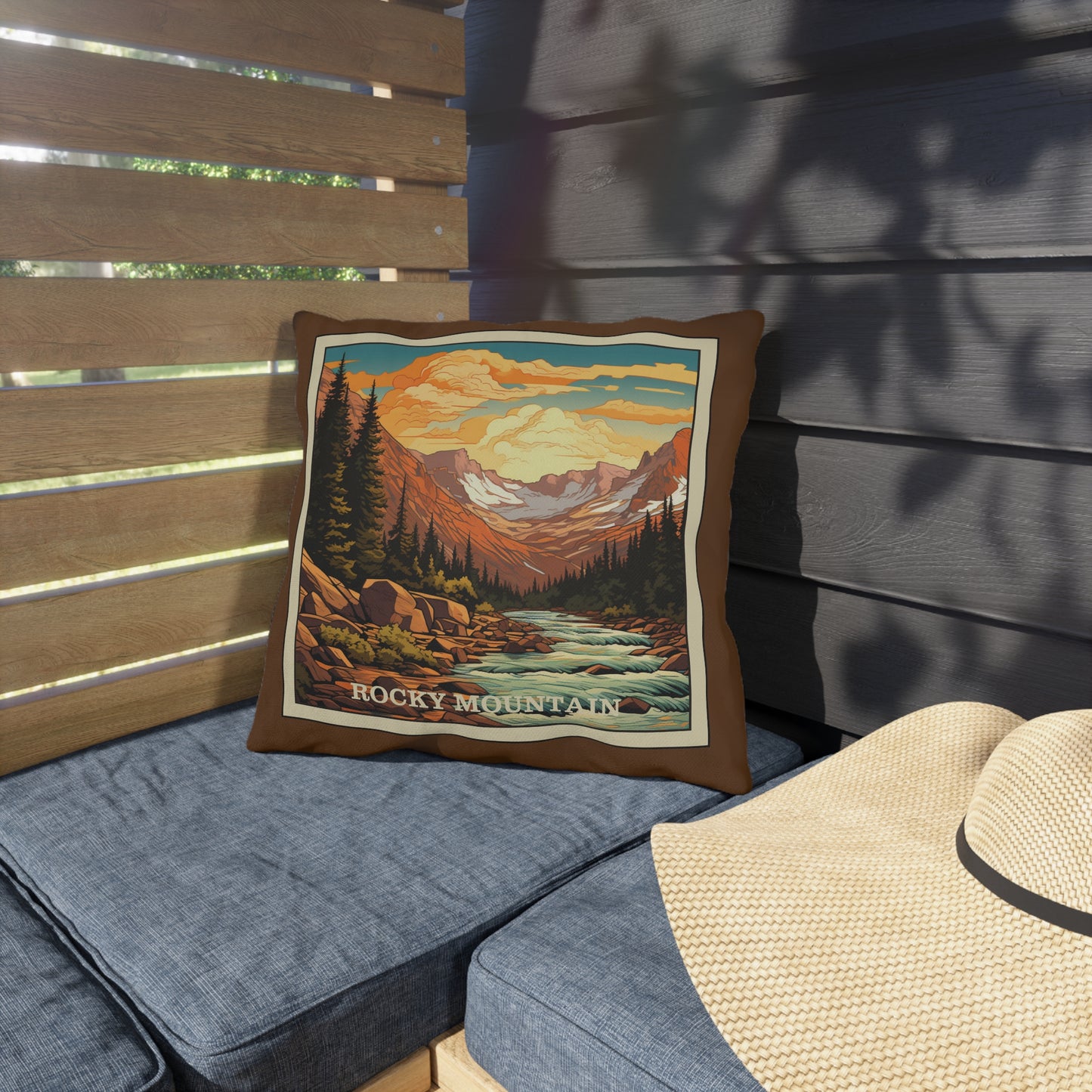 Rocky Mountain Outdoor Pillow