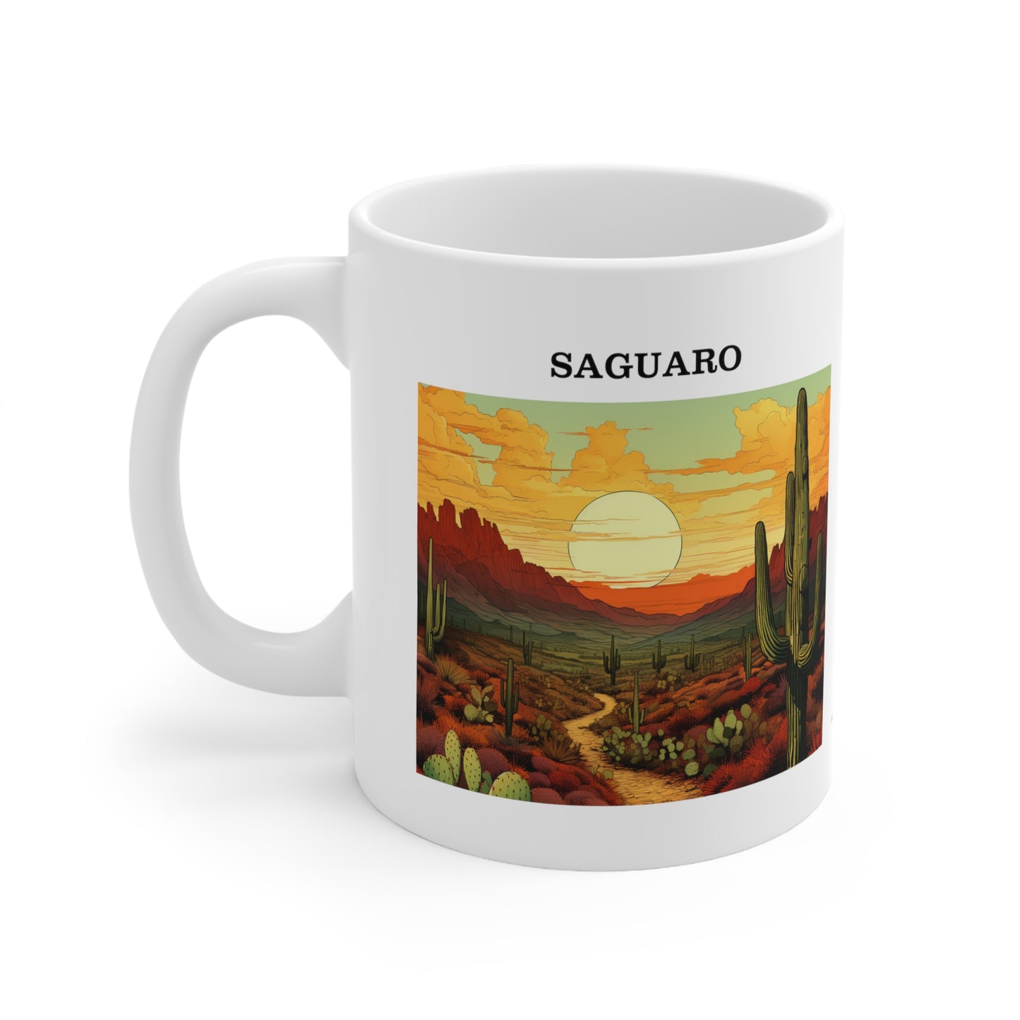 Saguaro Ceramic Mug 11oz