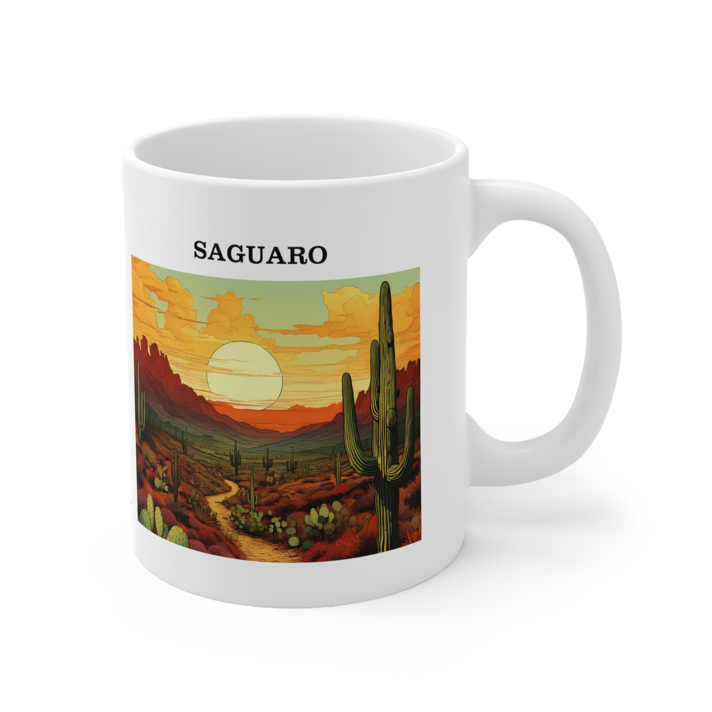 Saguaro Ceramic Mug 11oz