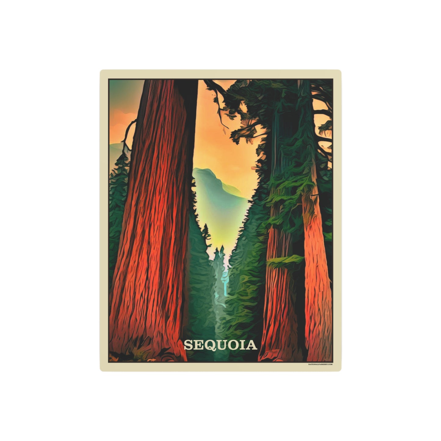 Sequoia Metal Art Sign