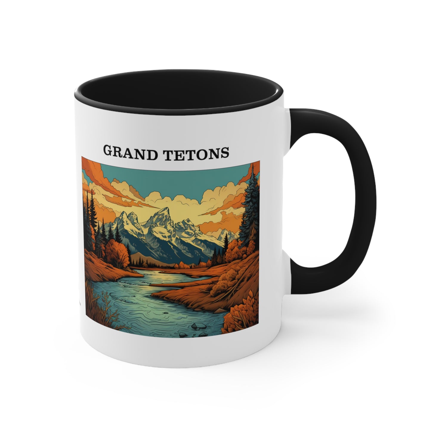 Grand Tetons Accent Coffee Mug, 11oz