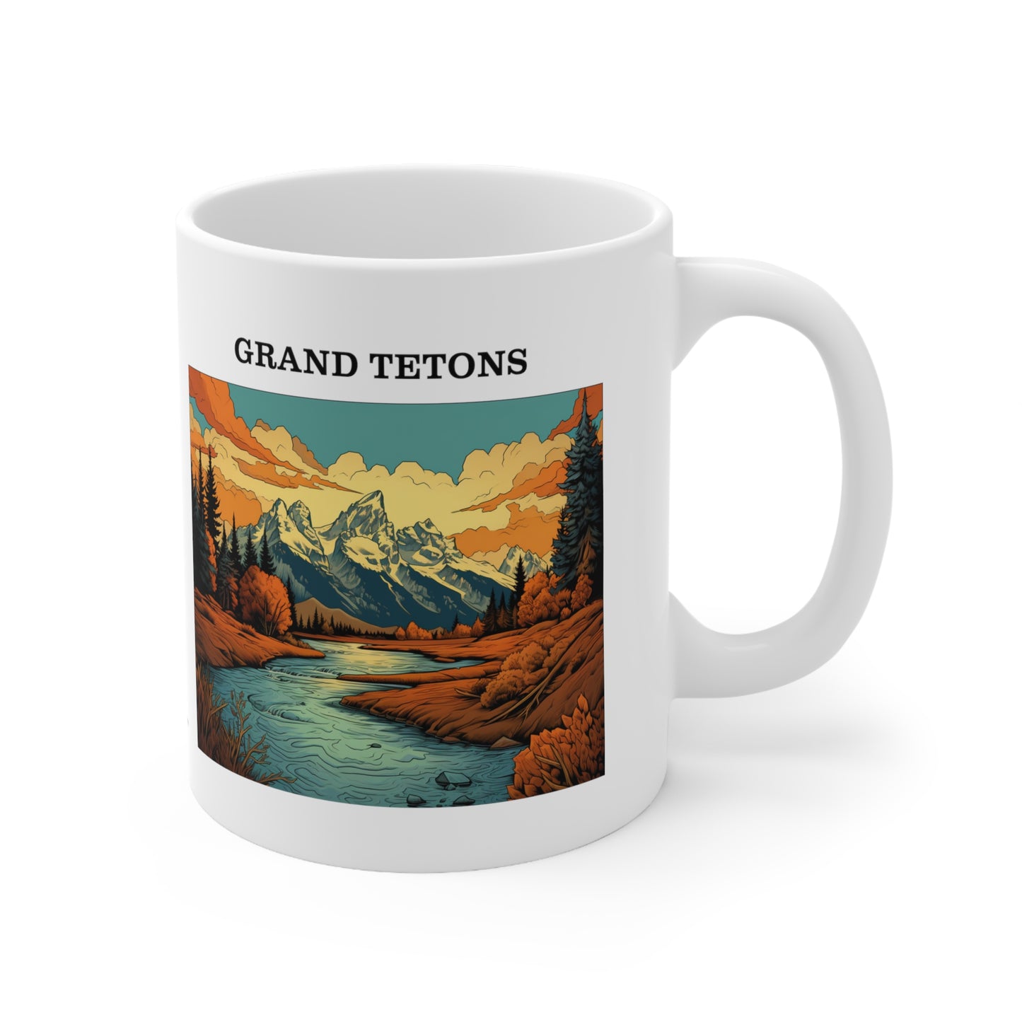 Grand Tetons Ceramic Mug 11oz