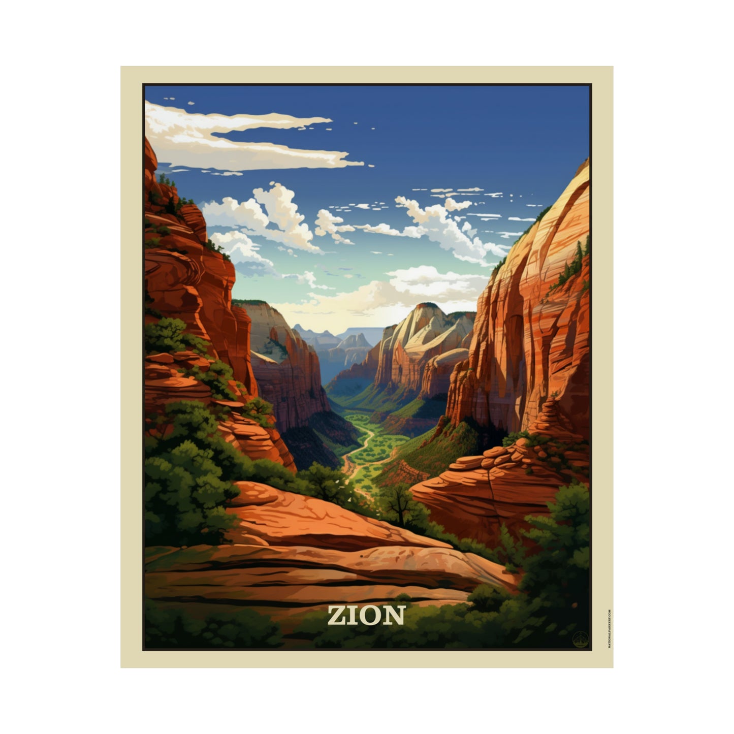 Zion Matte Vertical Poster