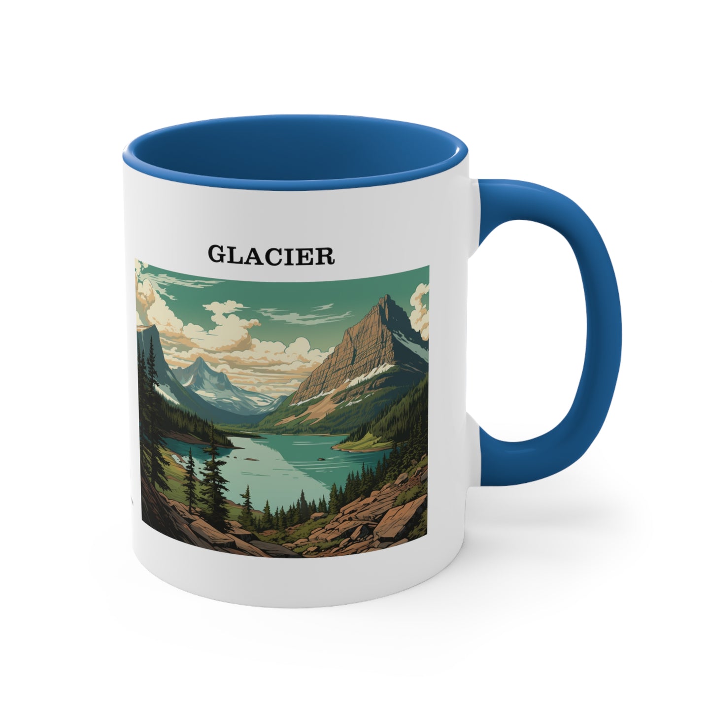 Glacier Accent Coffee Mug, 11oz