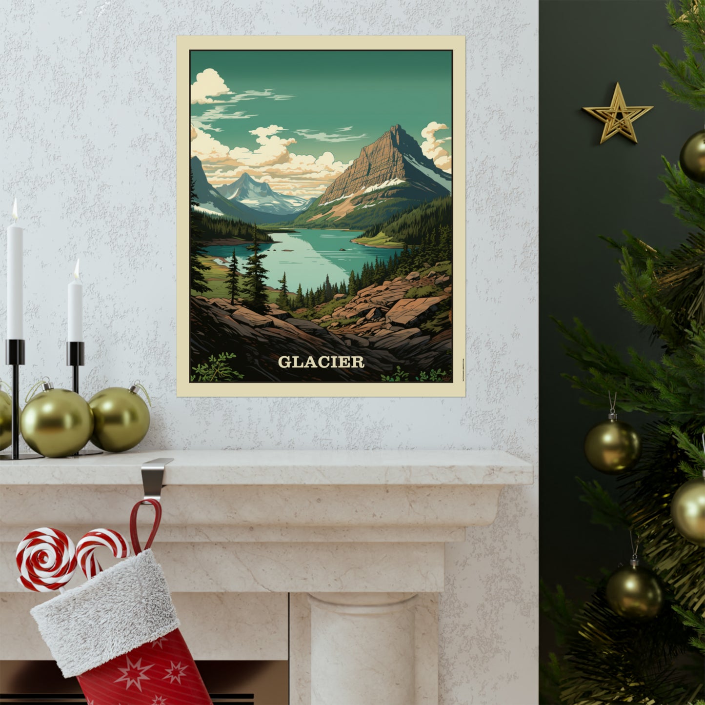 Glacier Matte Vertical Poster