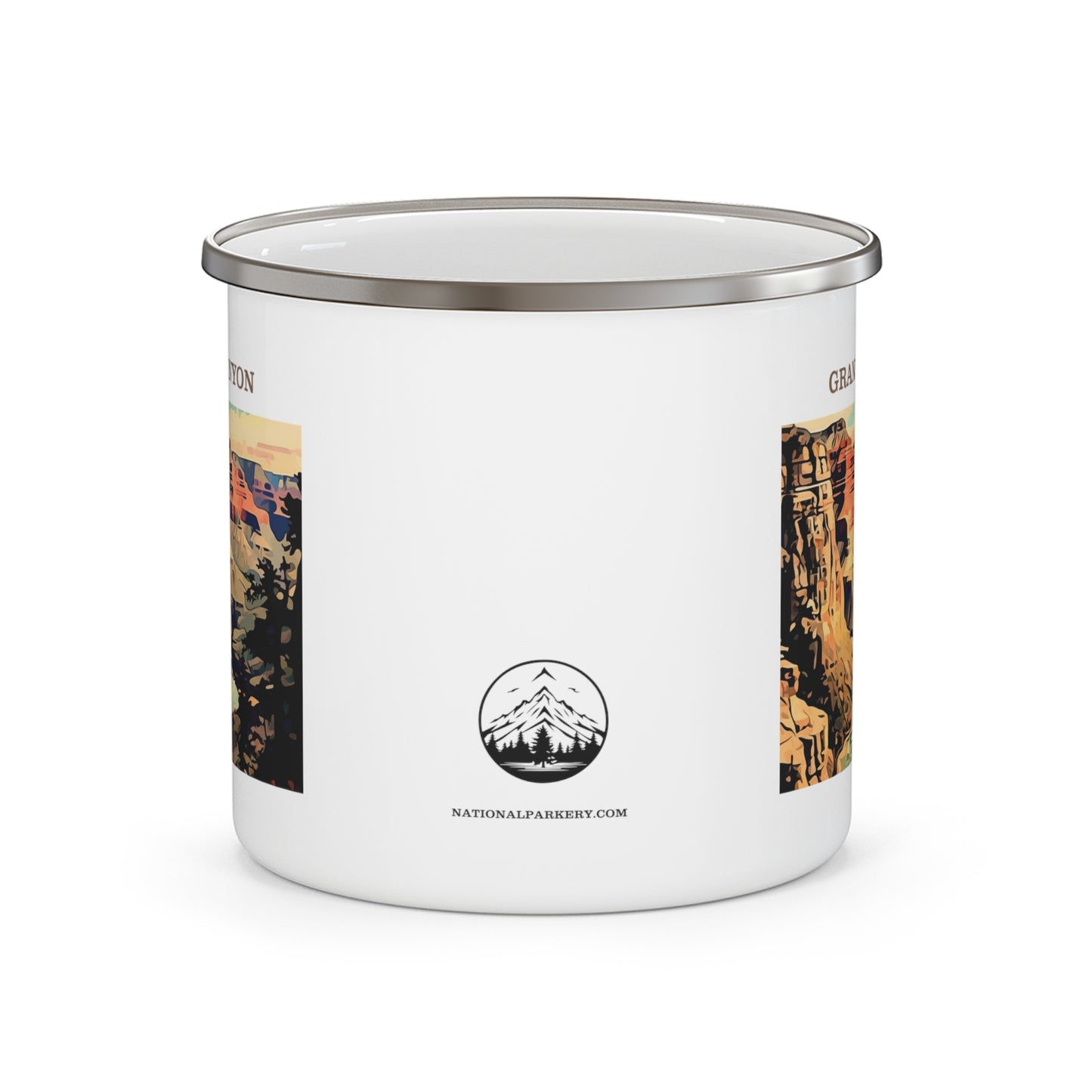 Grand Canyon Enamel Camping Mug Stainless Bevel