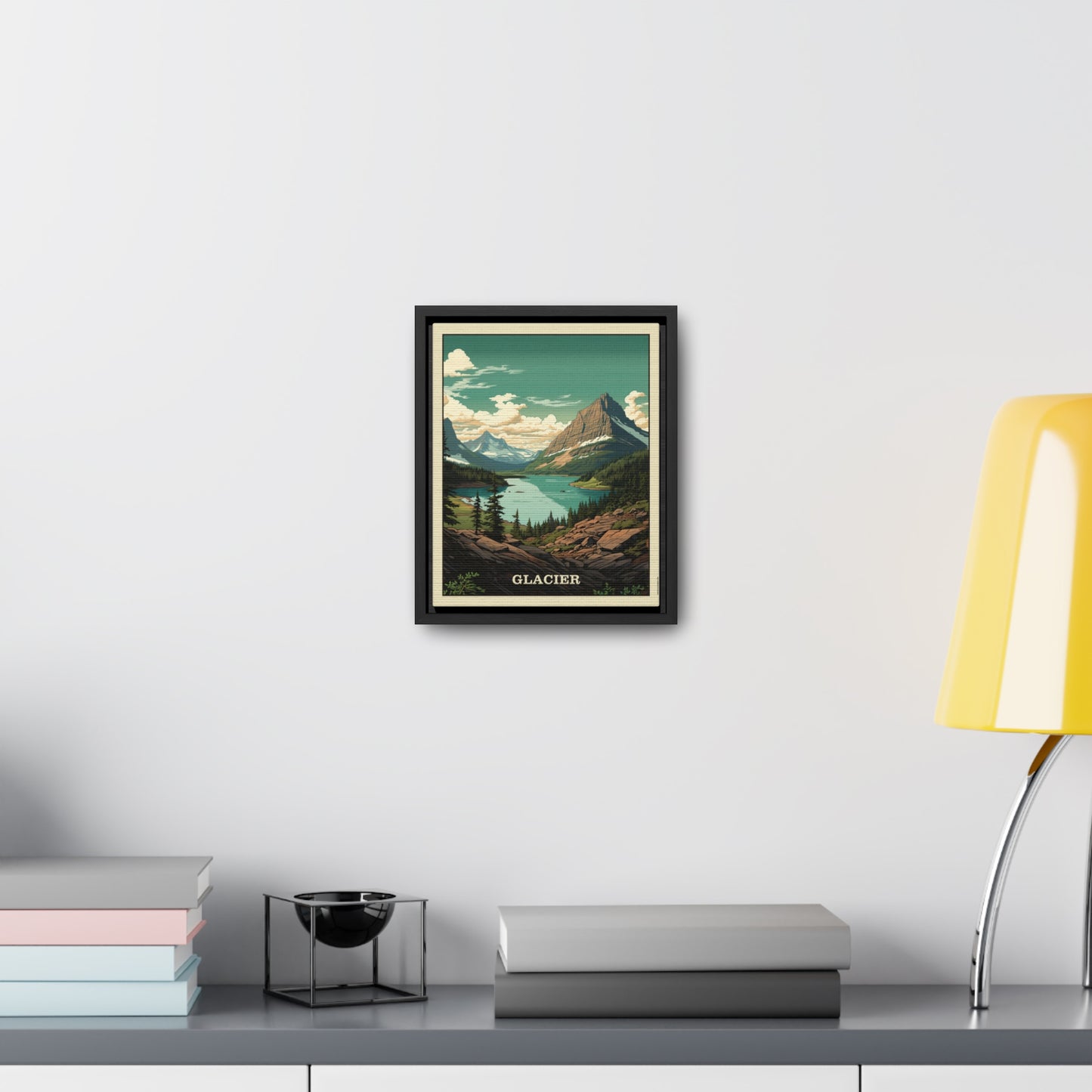 Glacier Framed Gallery Canvas Wrap
