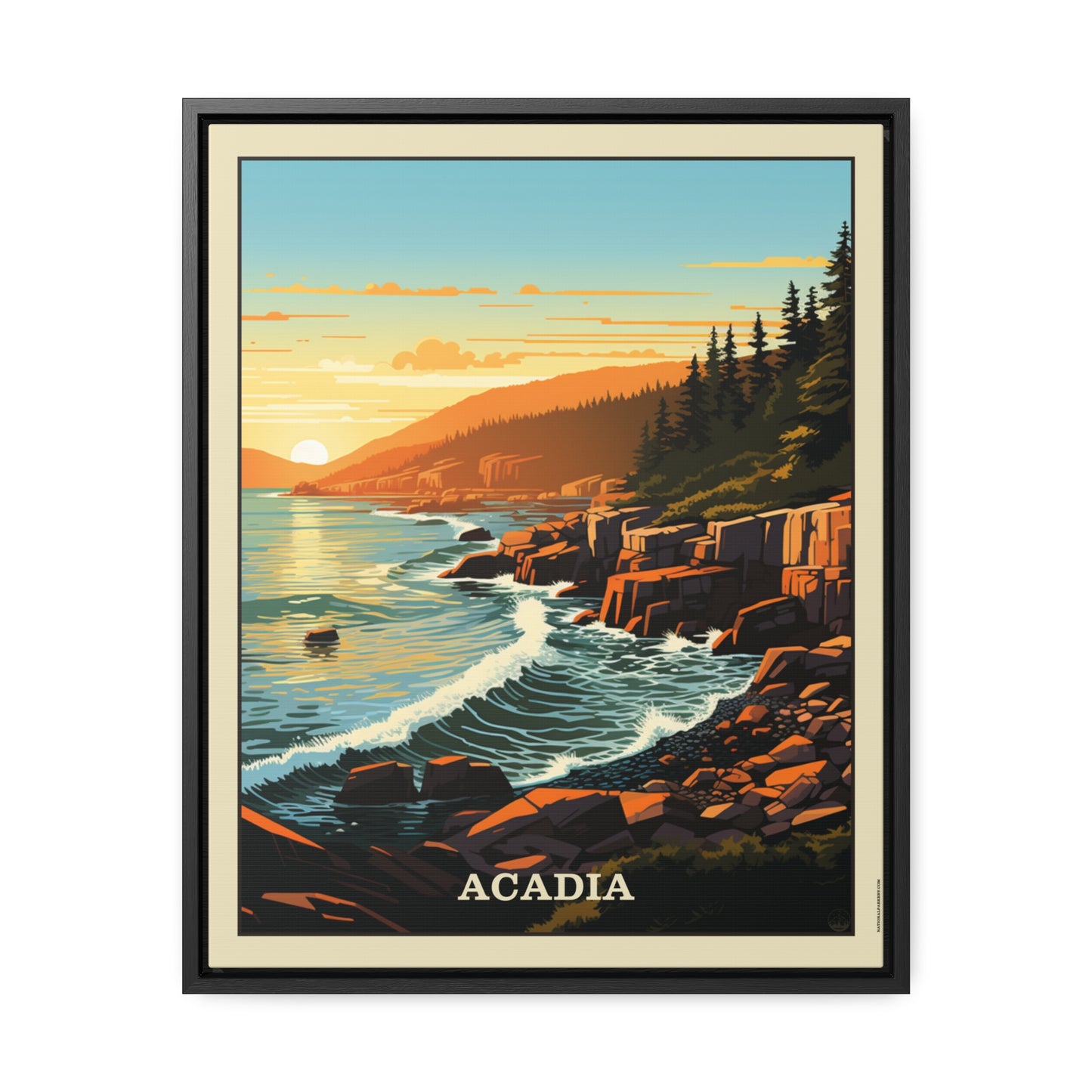 Acadia Framed Gallery Canvas Wrap