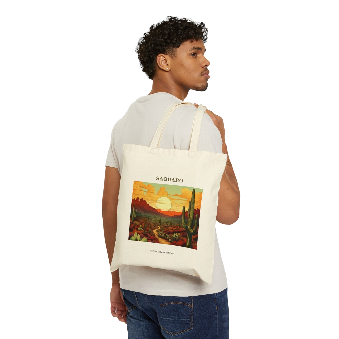 Saguaro Cotton Canvas Tote Bag