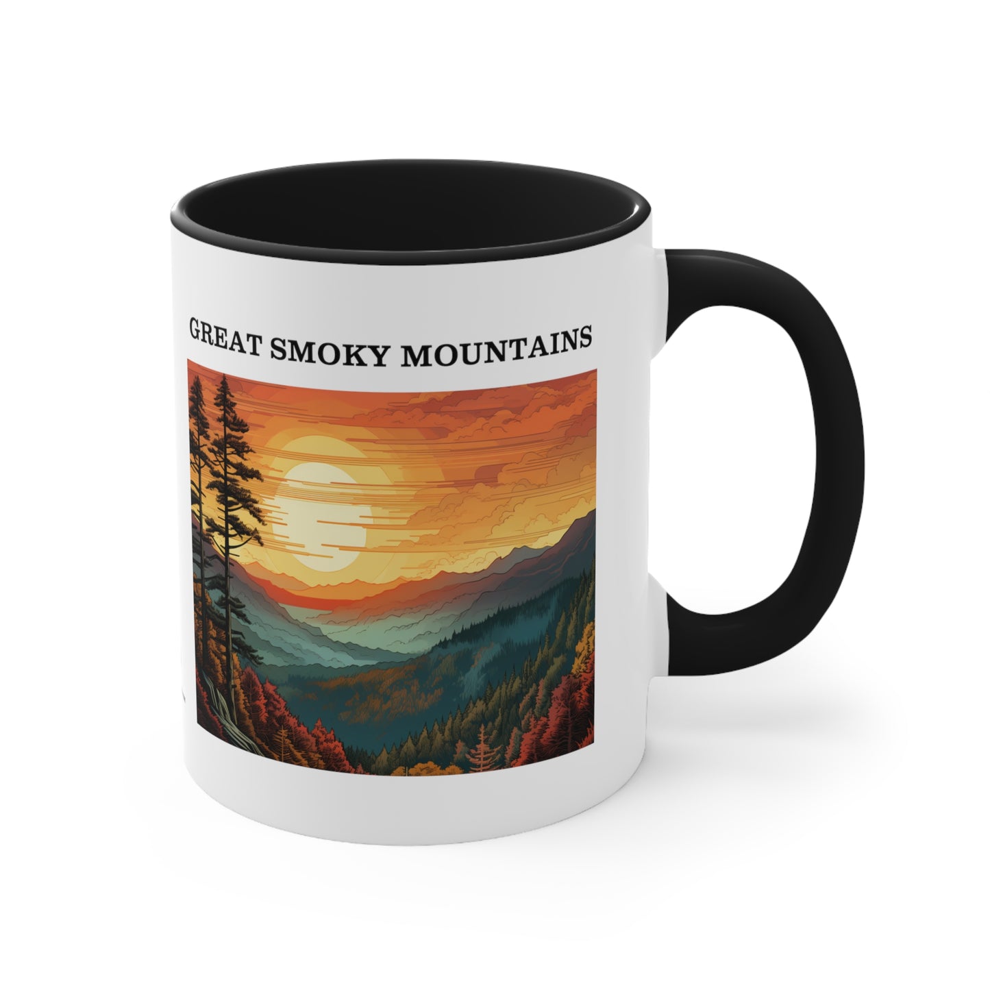 Great Smoky Mountains Accent Coffee Mug, 11oz