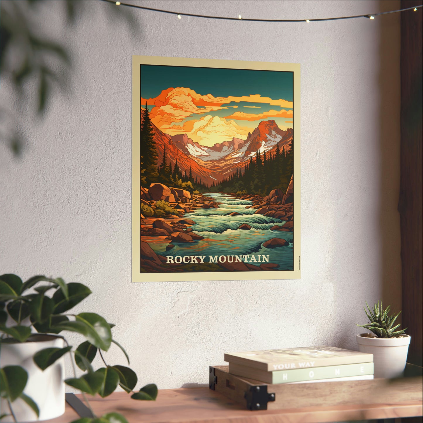 Rocky Mountain Matte Vertical Poster