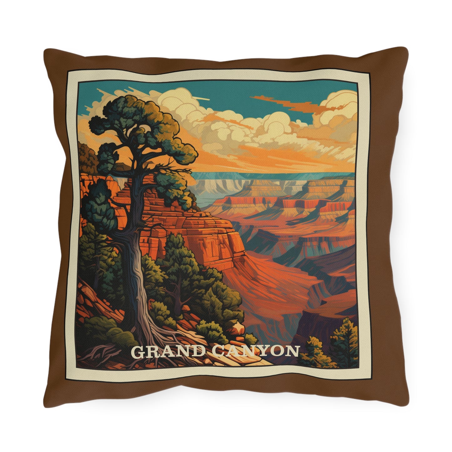 Grand Canyon II Outdoor Pillow