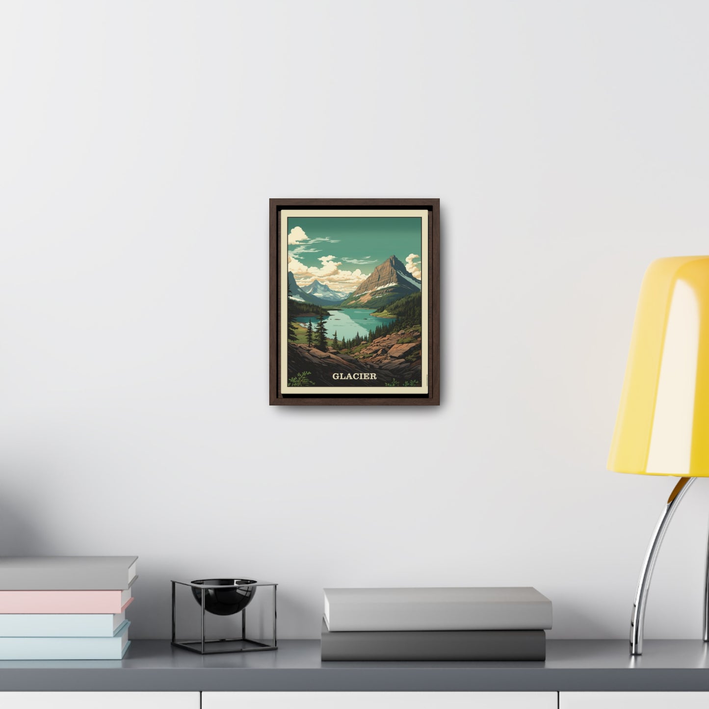 Glacier Framed Gallery Canvas Wrap