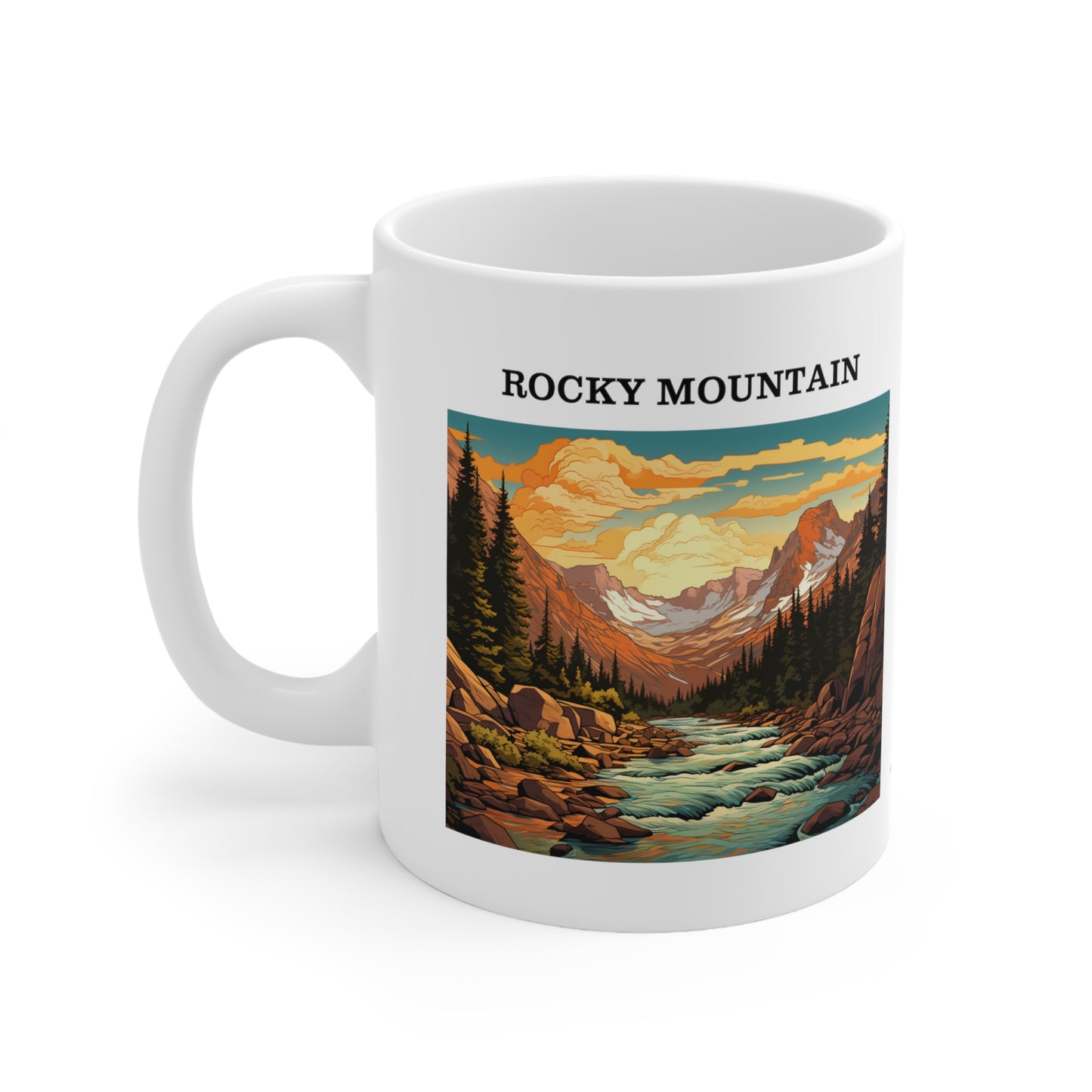 Rocky Mountain Ceramic Mug 11oz