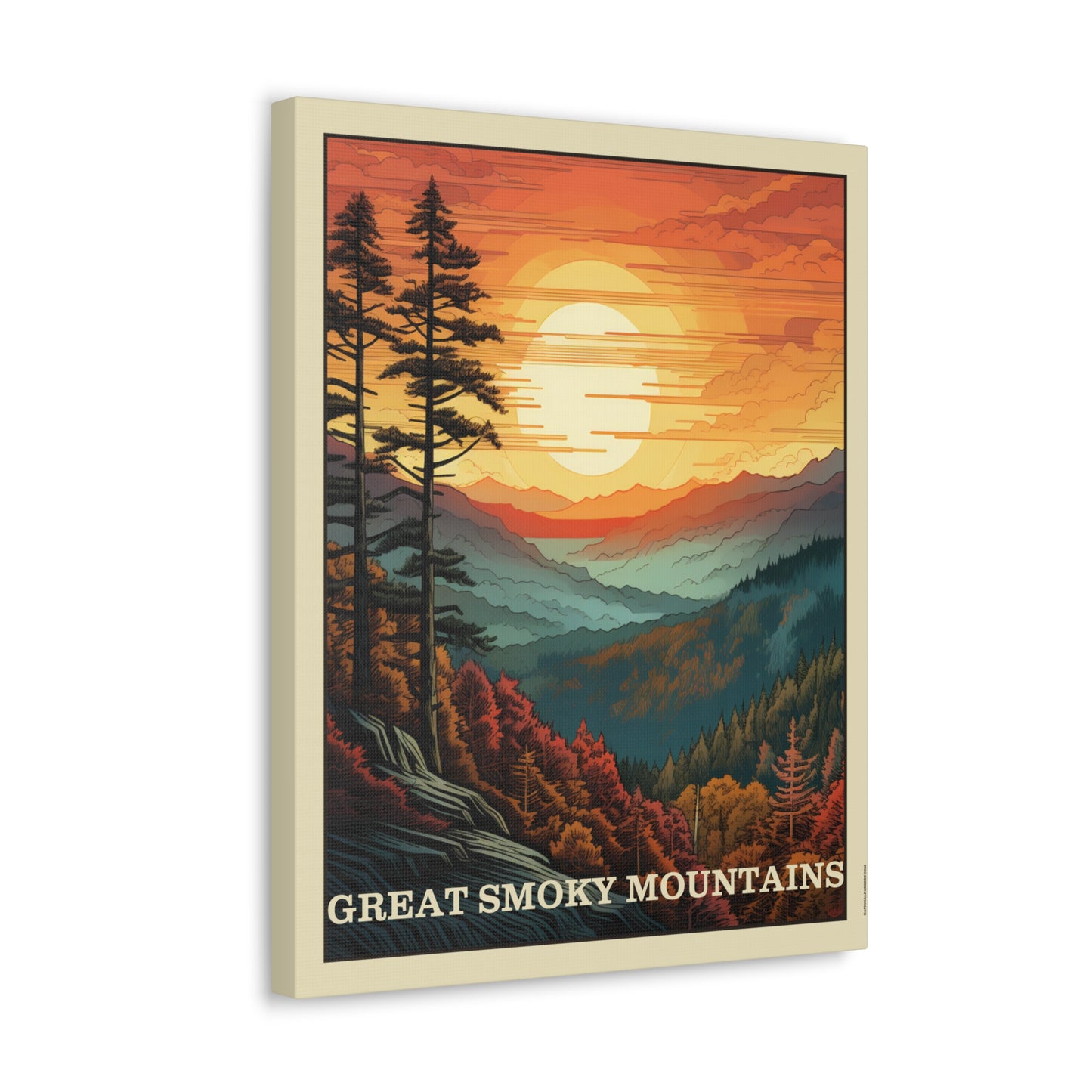 Great Smoky Mountains Canvas Gallery Wrap