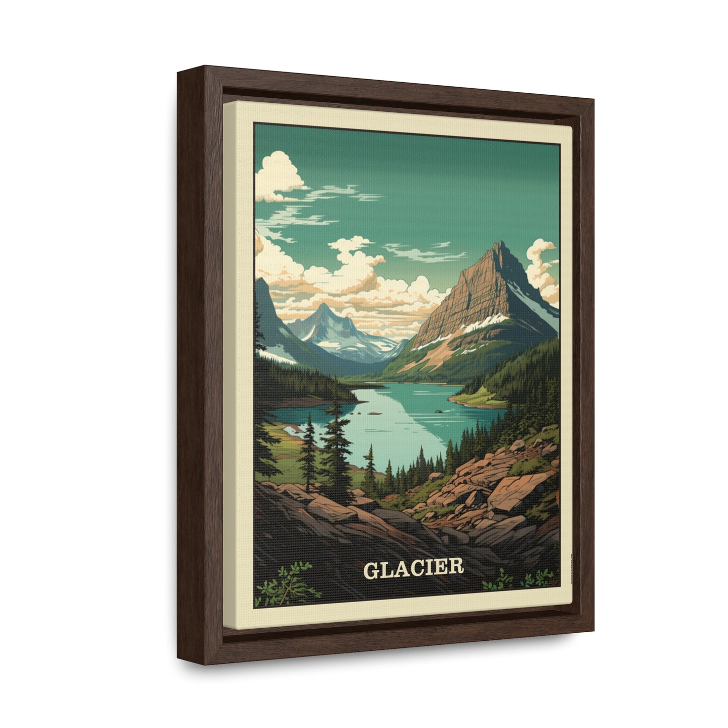 Glacier Framed Gallery Canvas Wrap