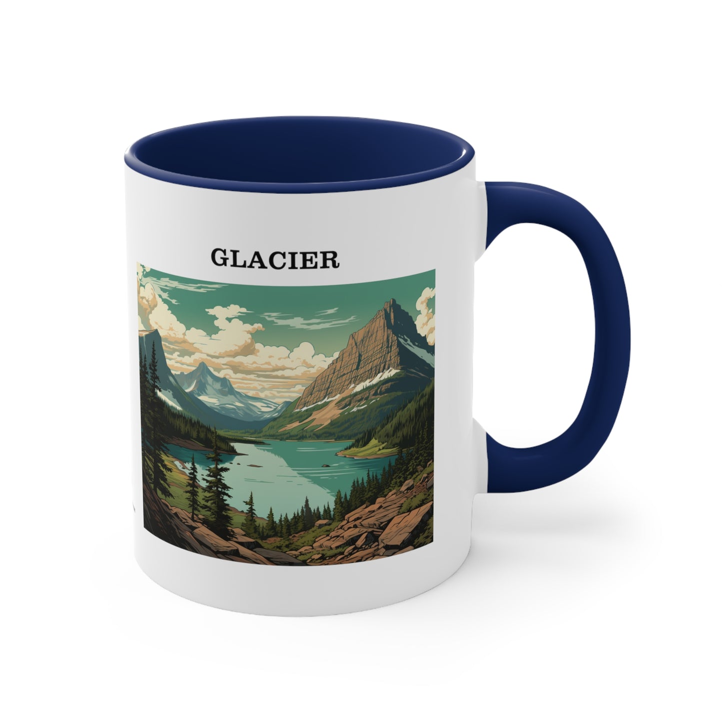 Glacier Accent Coffee Mug, 11oz