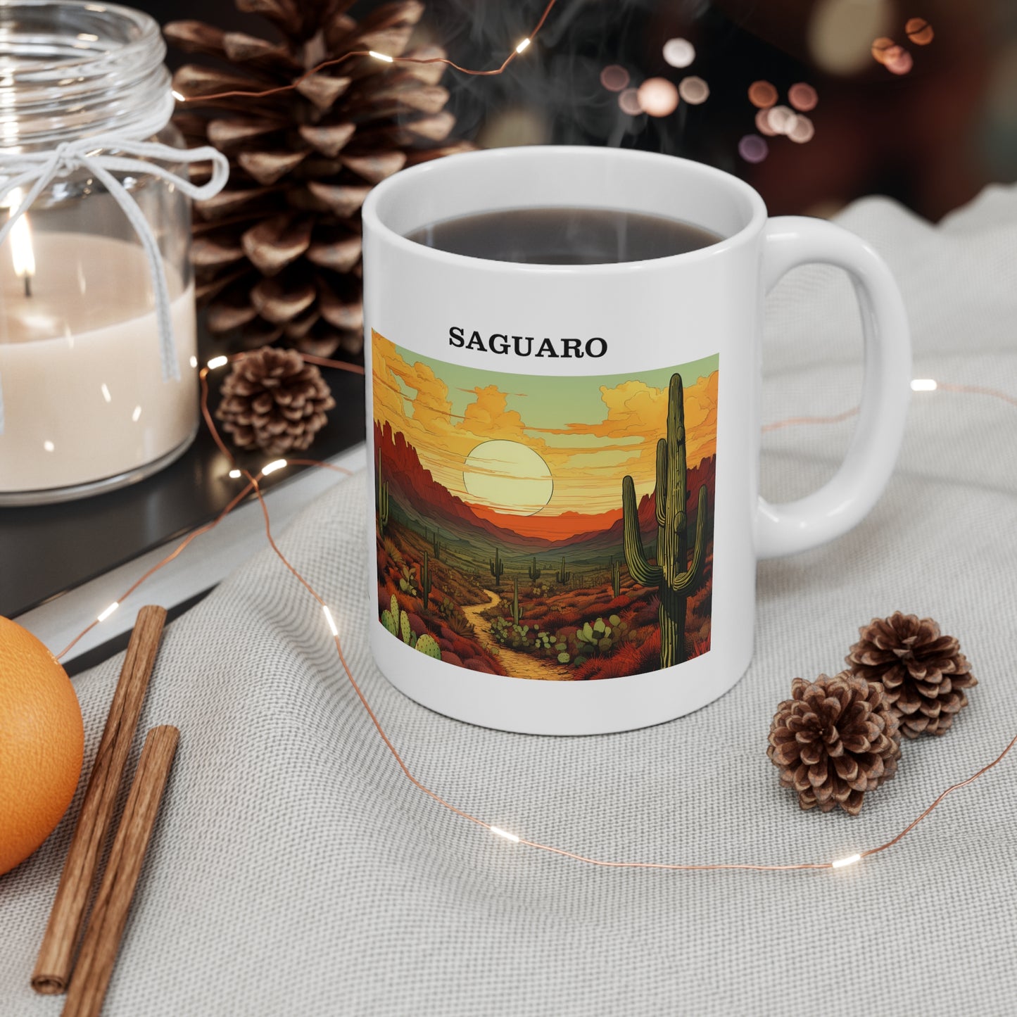Saguaro Ceramic Mug 11oz