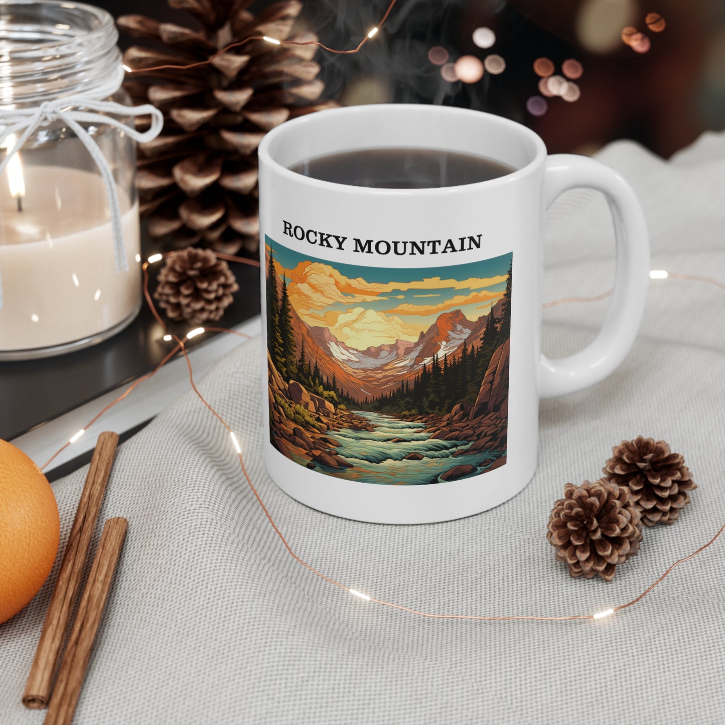Rocky Mountain Ceramic Mug 11oz