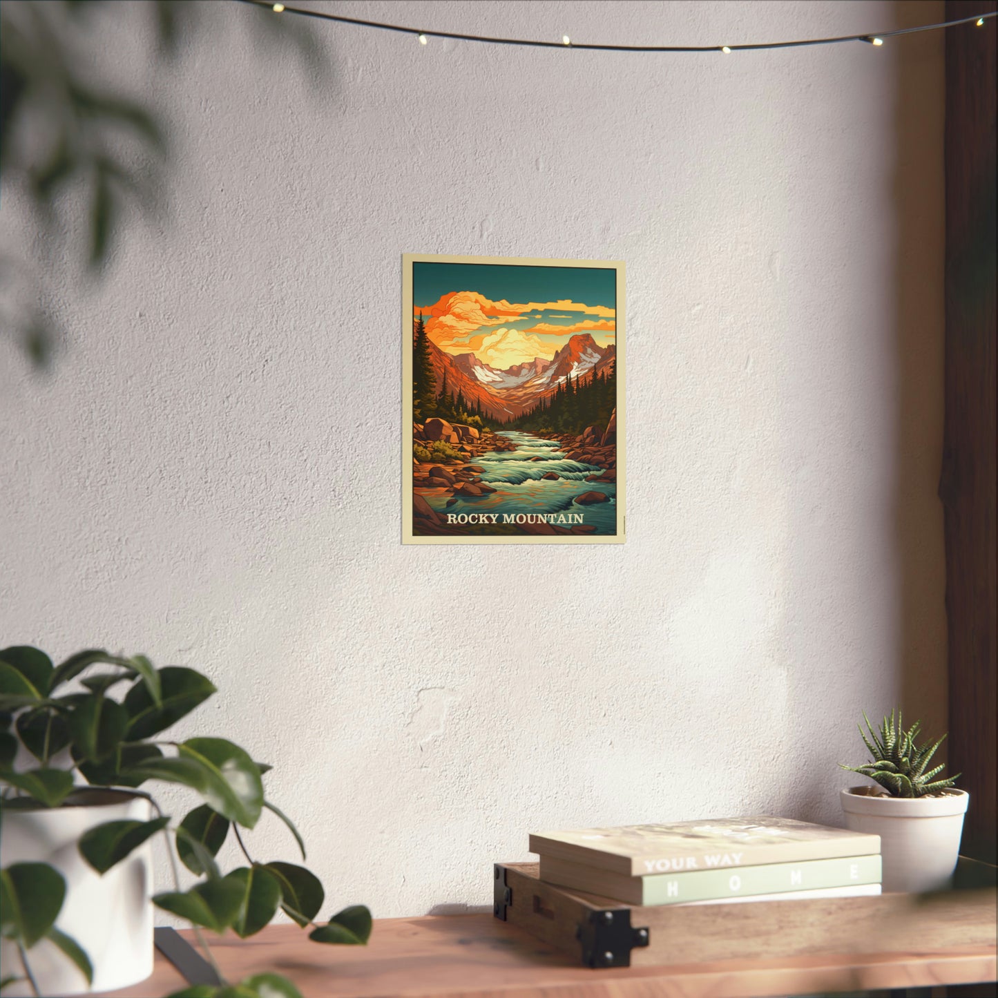 Rocky Mountain Matte Vertical Poster