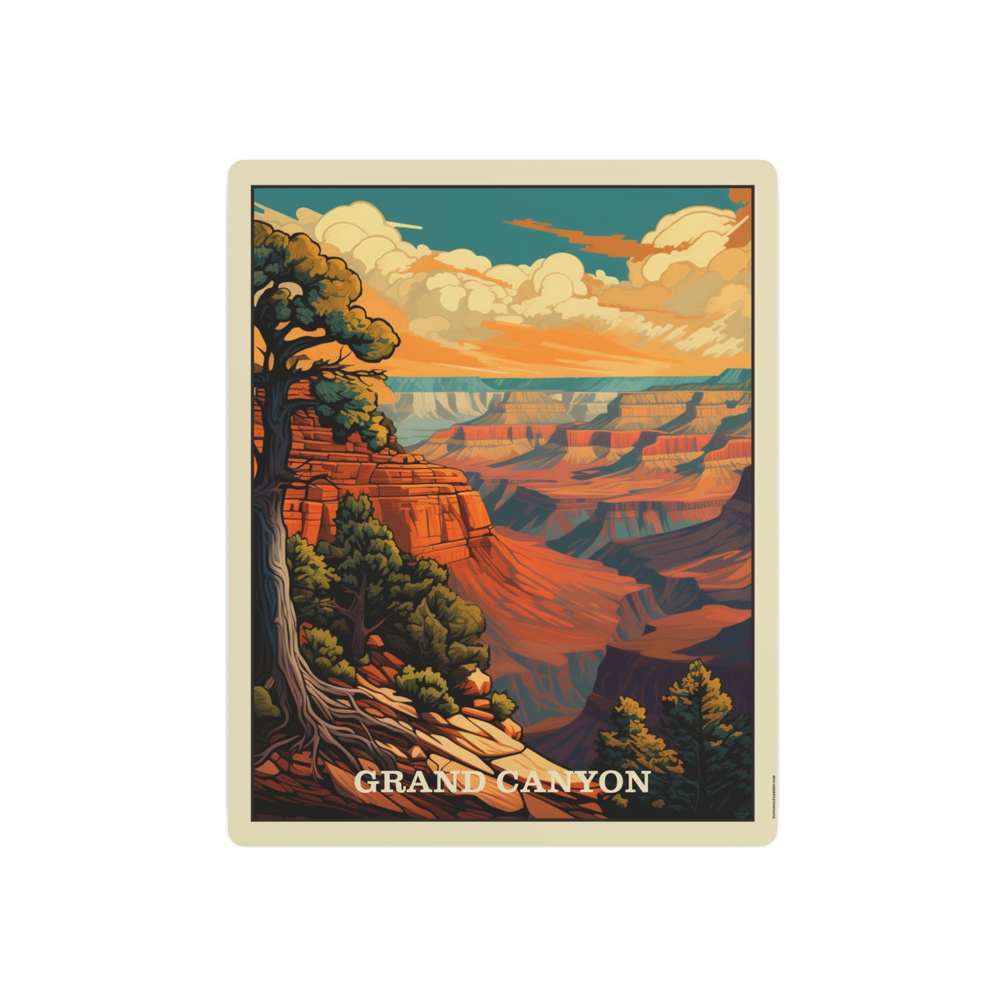 Grand Canyon II Metal Art Sign