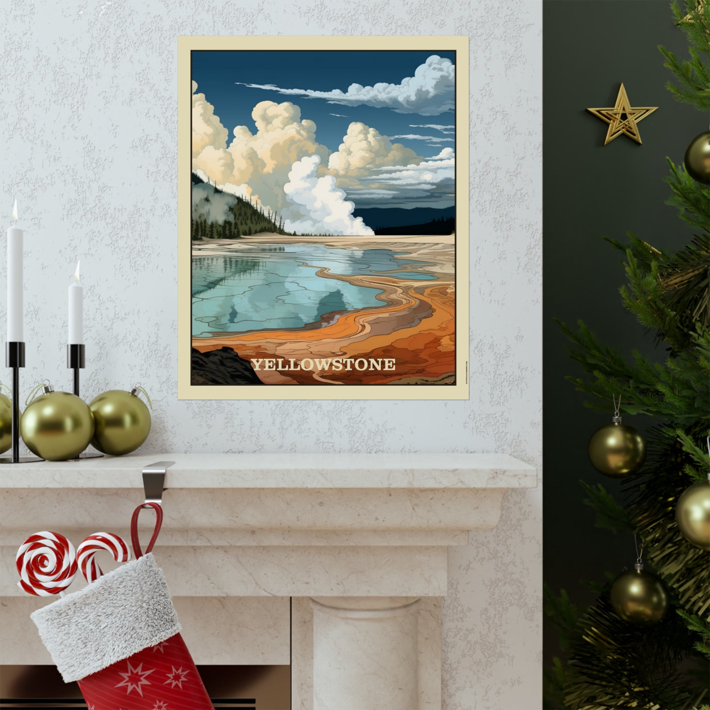 Yellowstone Matte Vertical Poster