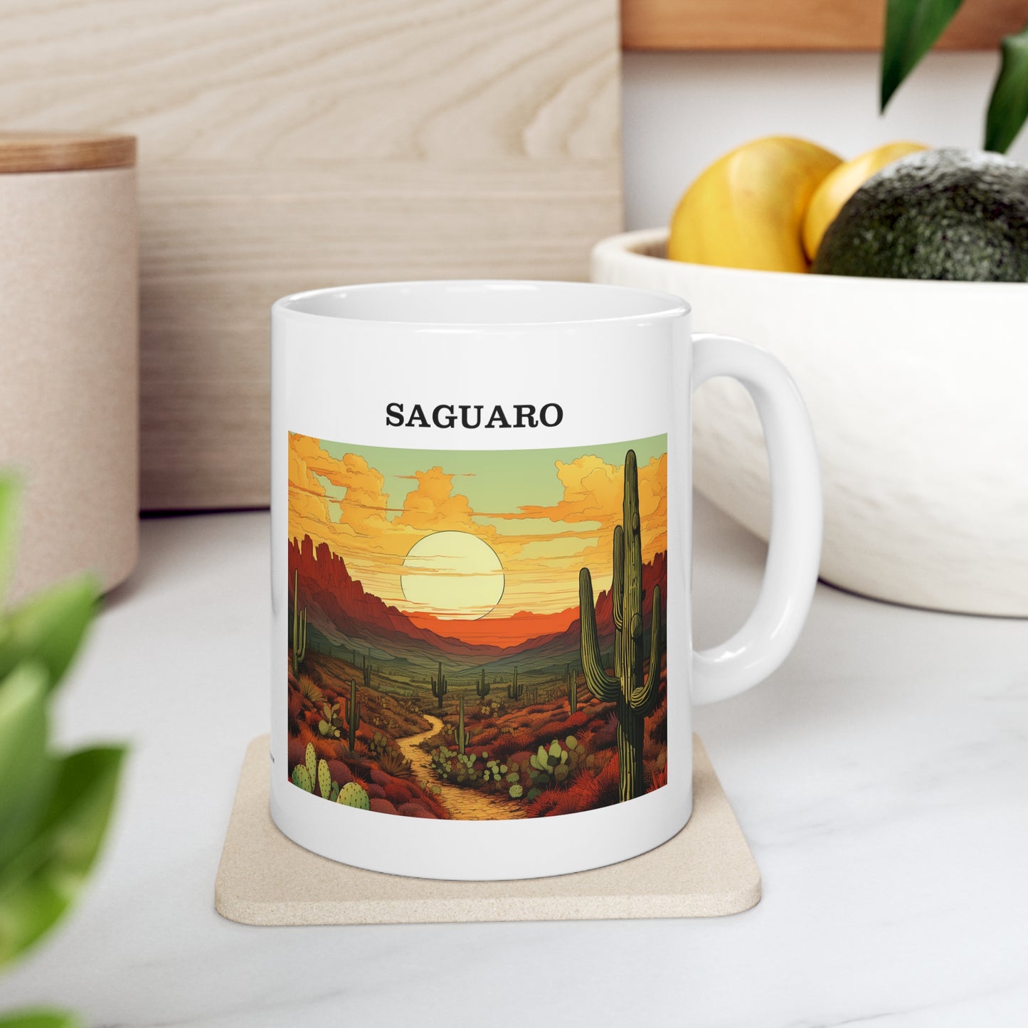 Saguaro Ceramic Mug 11oz