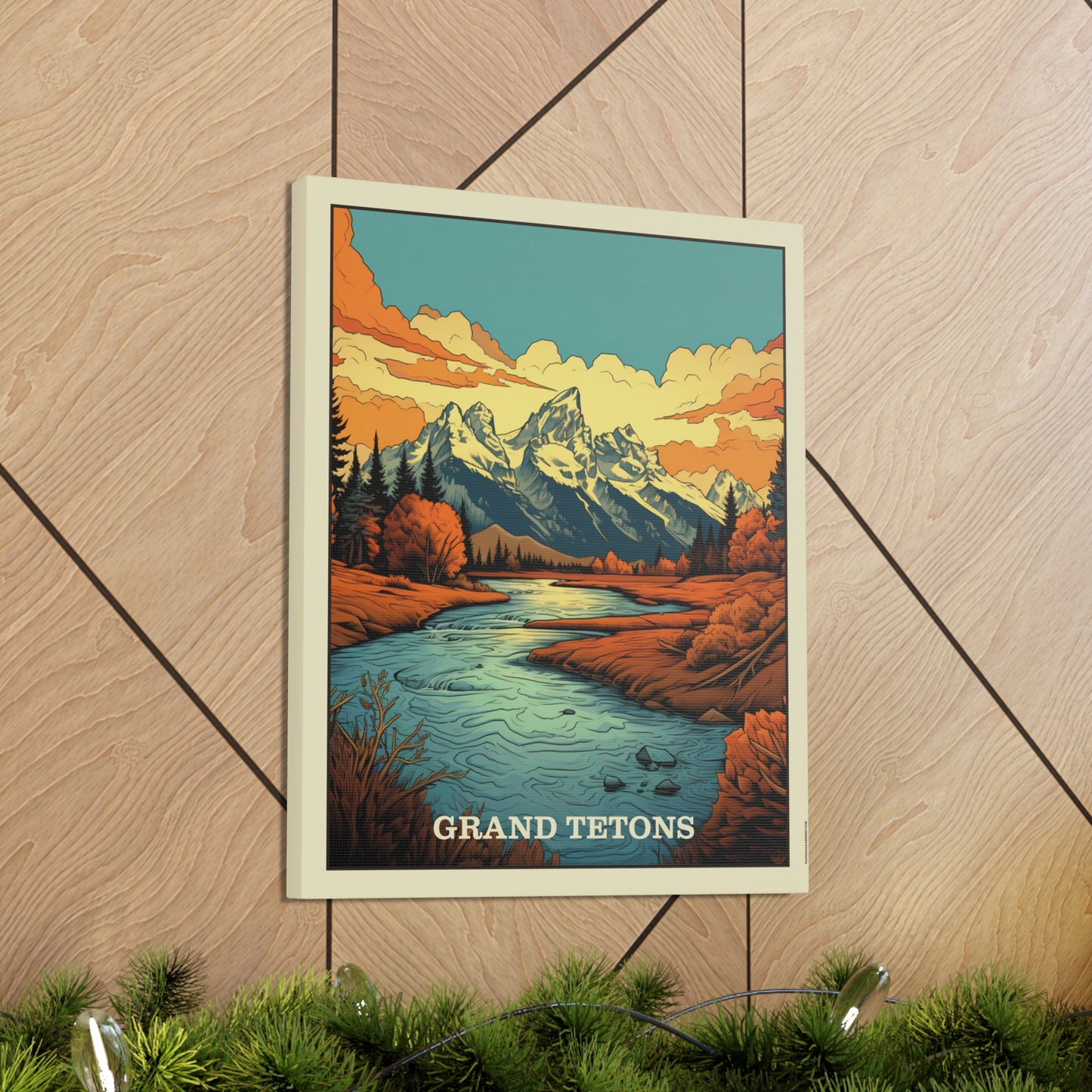 Grand Tetons Canvas Gallery Wrap