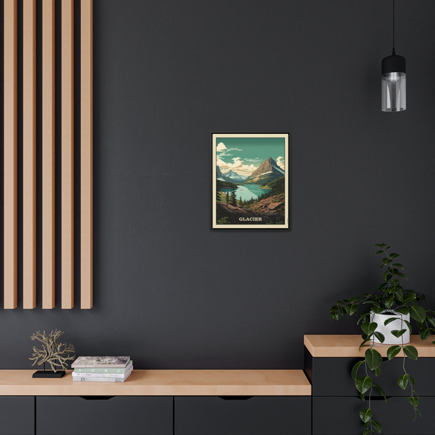 Glacier Framed Gallery Canvas Wrap