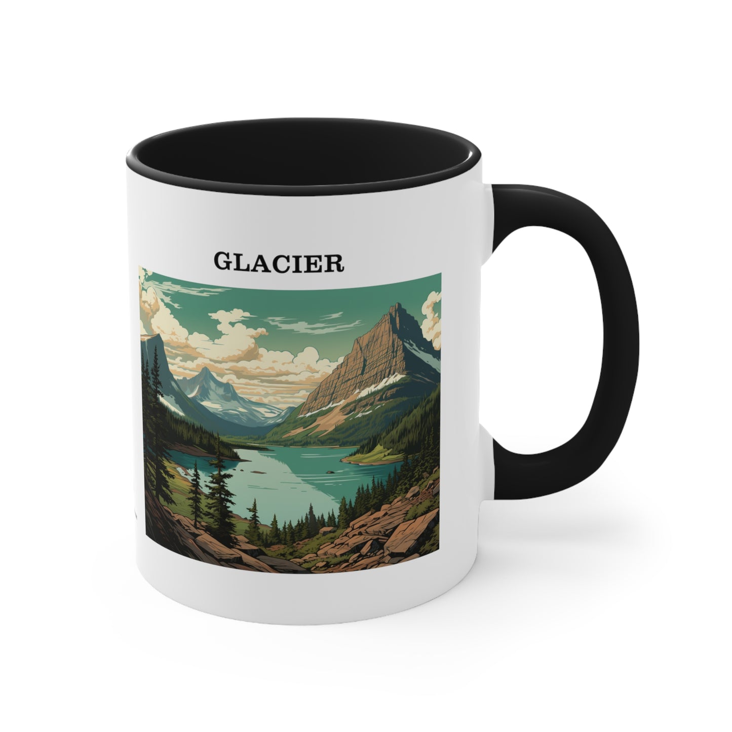 Glacier Accent Coffee Mug, 11oz