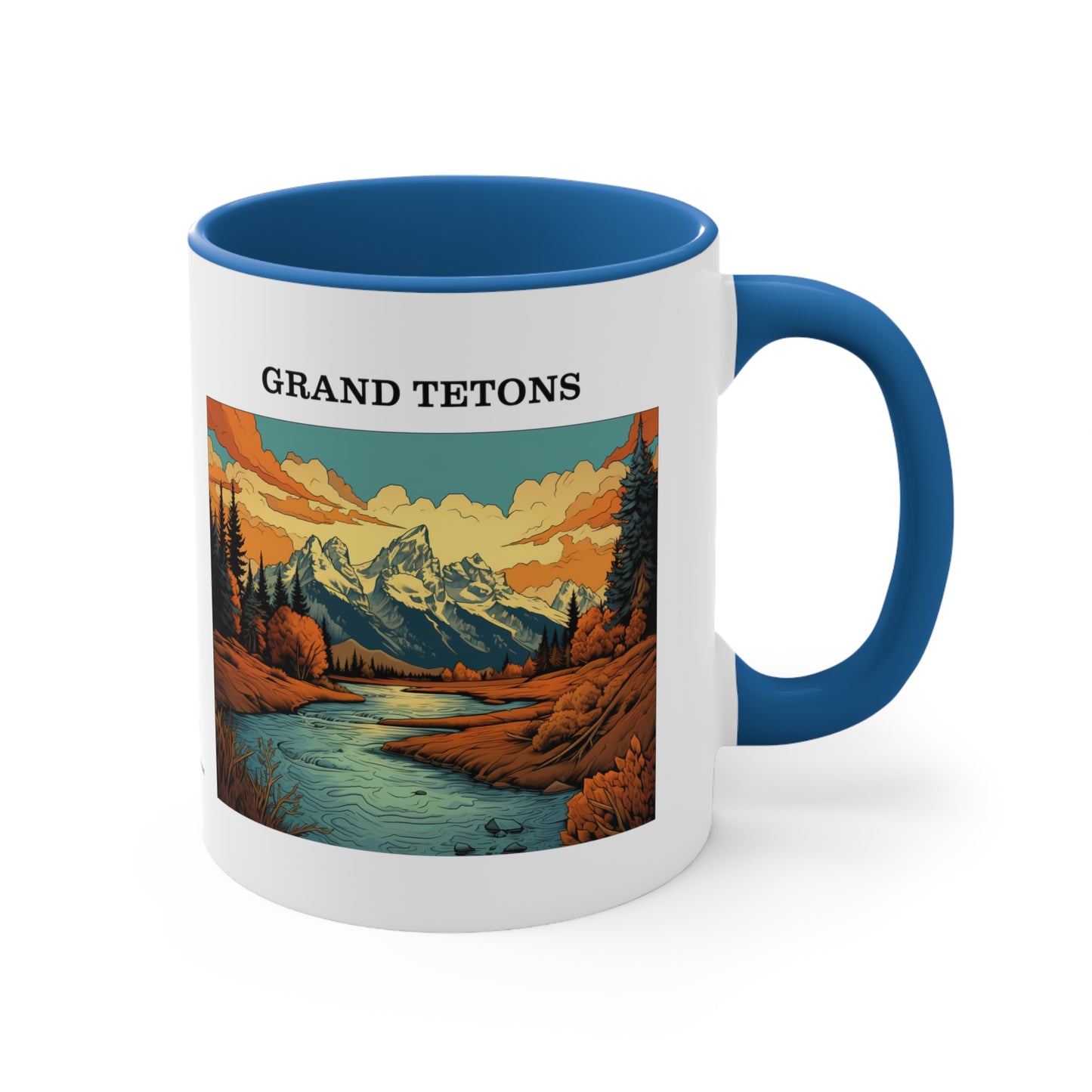 Grand Tetons Accent Coffee Mug, 11oz