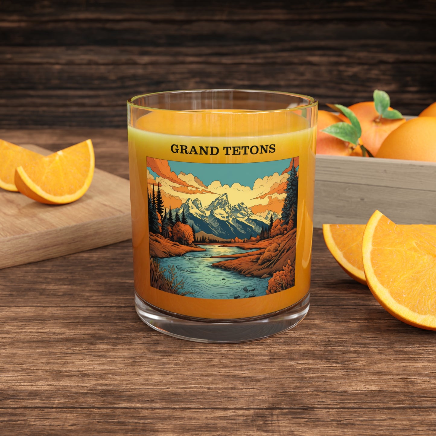 Grand Tetons Bar Glass