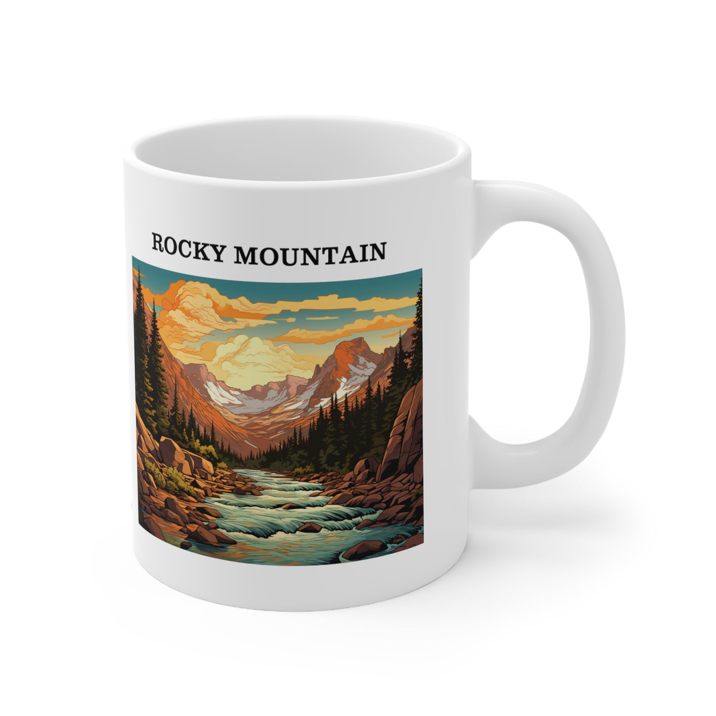 Rocky Mountain Ceramic Mug 11oz