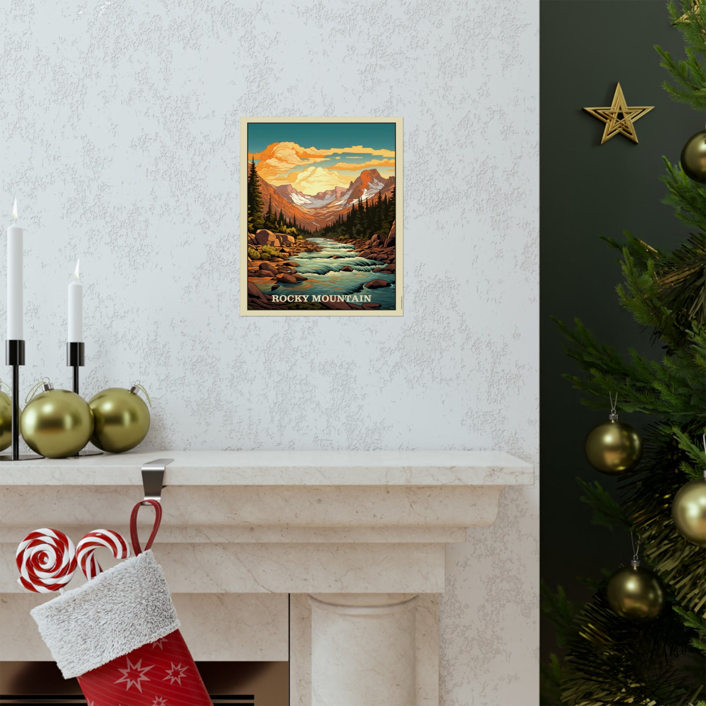Rocky Mountain Matte Vertical Poster