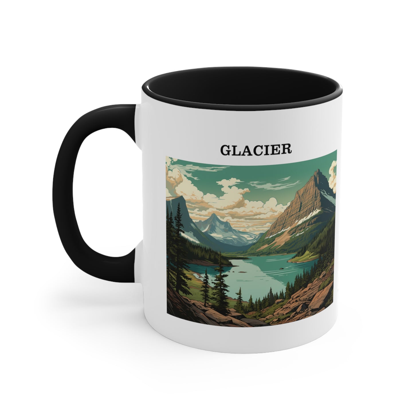 Glacier Accent Coffee Mug, 11oz